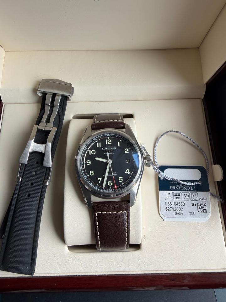 Longines Spirit L3.810.4.53.0 Full Set w Extra Sailcloth Strap