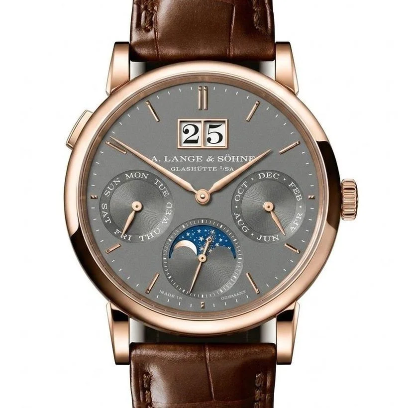 A. Lange & Söhne NEW RELEASE SAXONIA ANNUAL CALENDAR in 750 pink gold 36mm