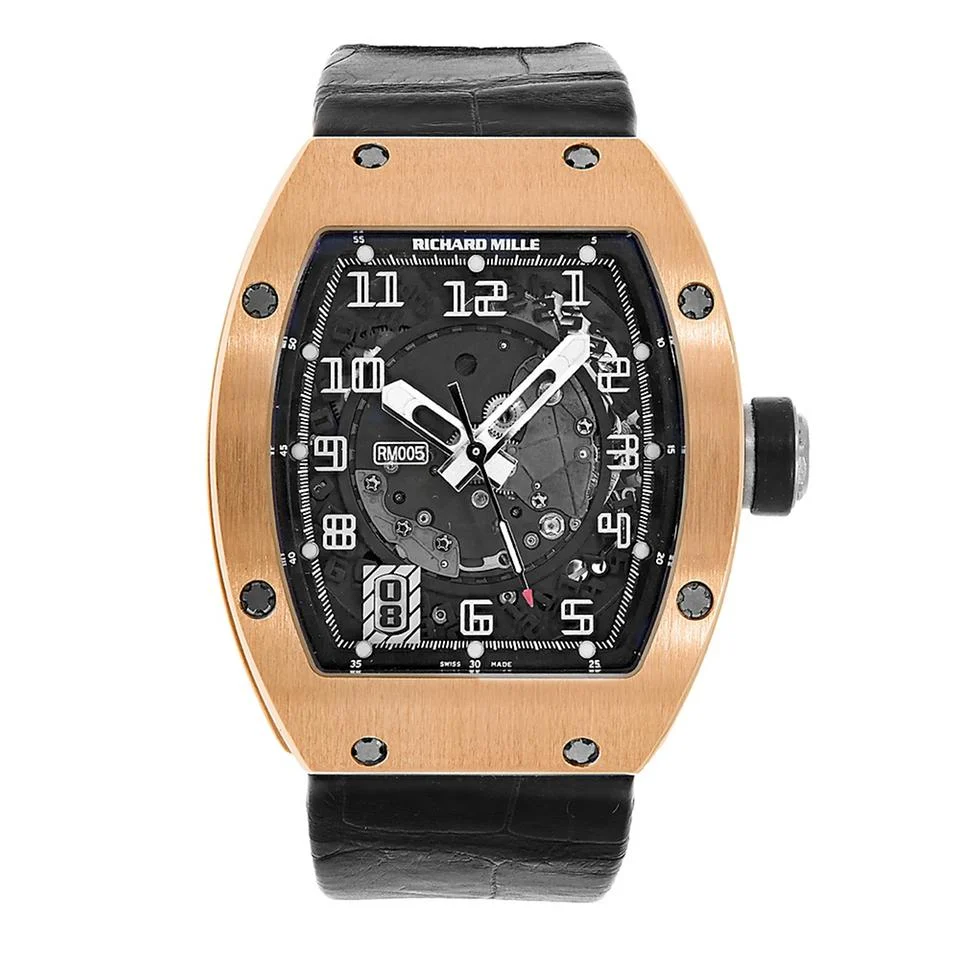 Richard Mille RM 005 New RM005 Rose Gold Transparent Dial Rose Gold 38mm x 45mm