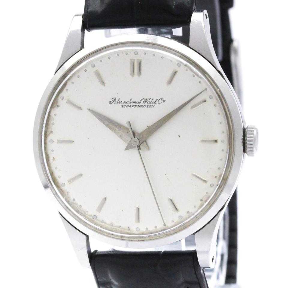 IWC Schaffhausen Steel Hand-Winding Mens Watch Vintage