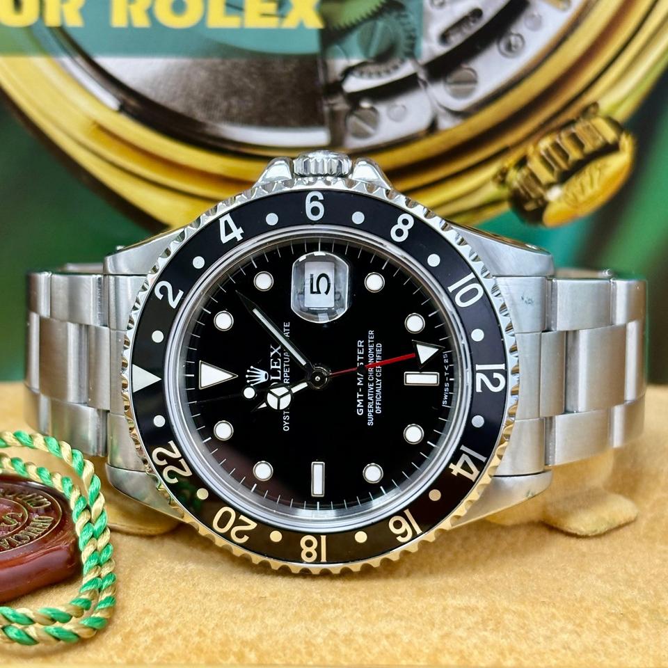 Rolex GMT-Master 16700 40mm Black Dial Black Bezel Insert + Box