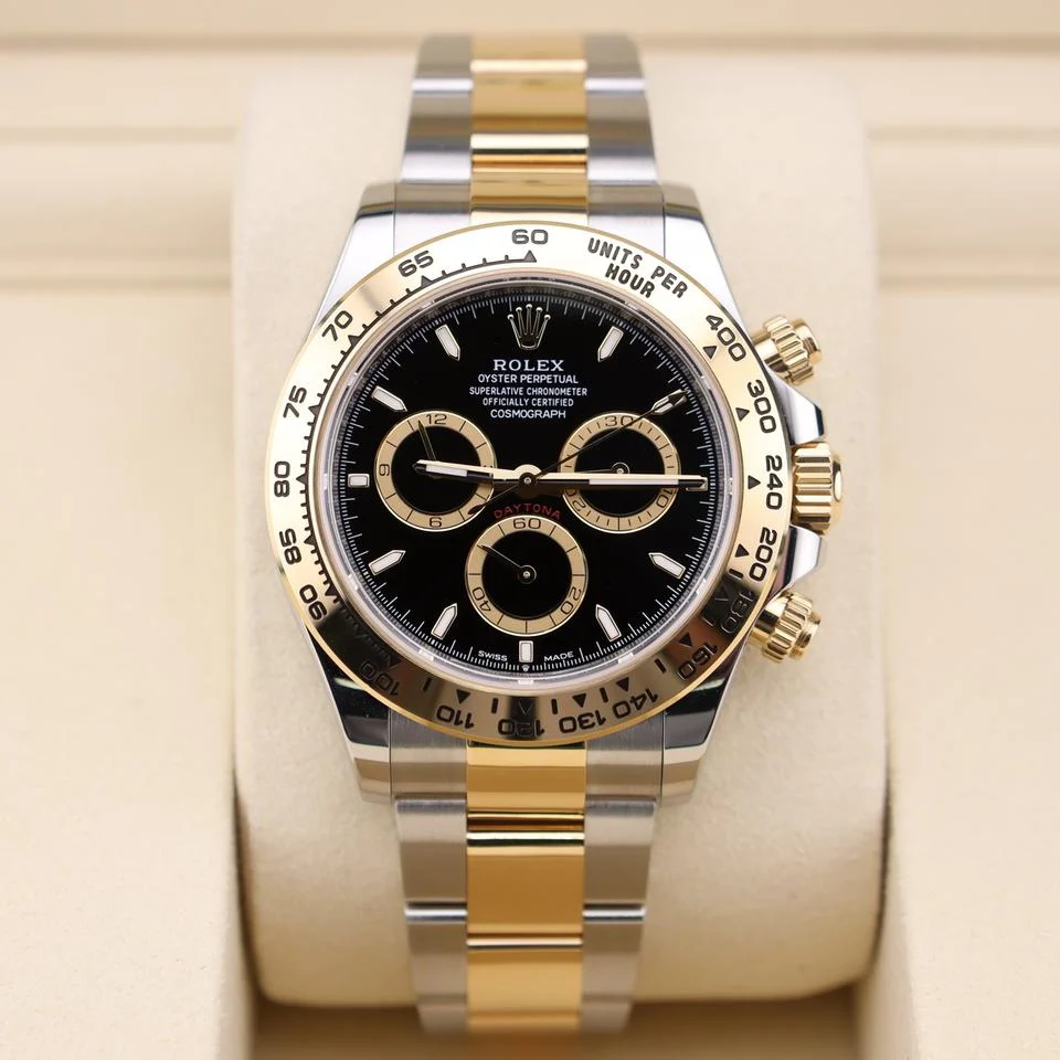 Rolex Daytona Black Dial 126503 Two Tone Gold Full Set Like New