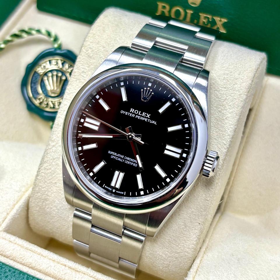 Rolex Air King 14000M 34mm Blue Dial + Rolex Box — photo 27