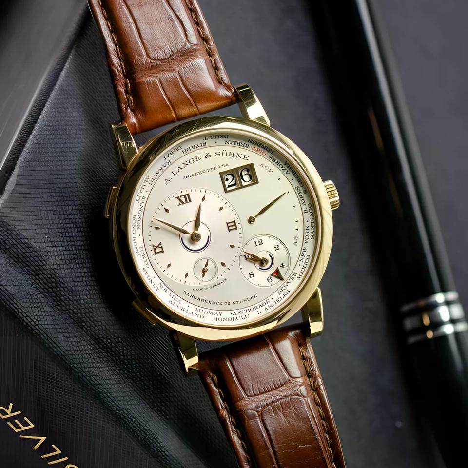 A. Lange & Söhne Lange 1 Time Zone 136.021 limited edition of 100 yellow gold