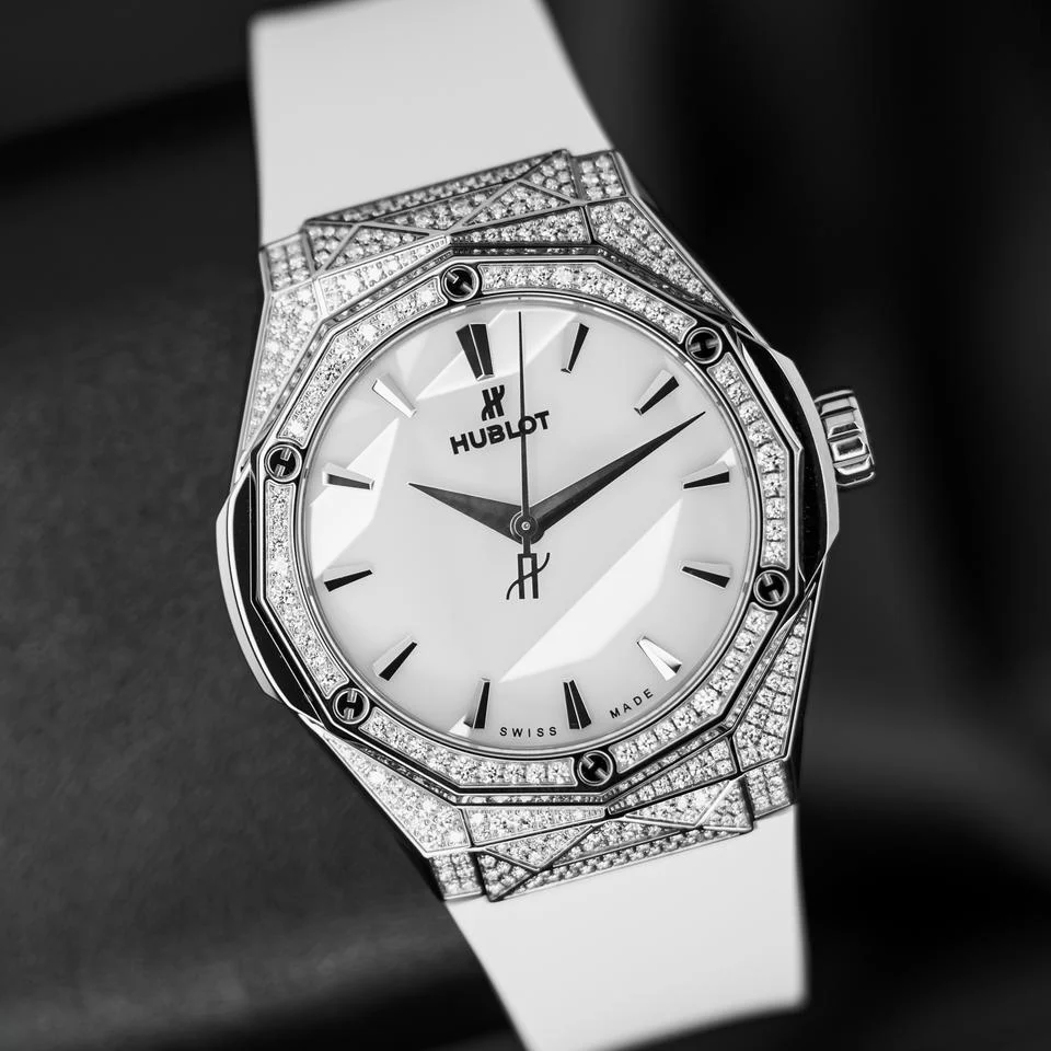 Hublot Classic Fusion Orlinski White Pavé 40mm Full Set with Box and Papers