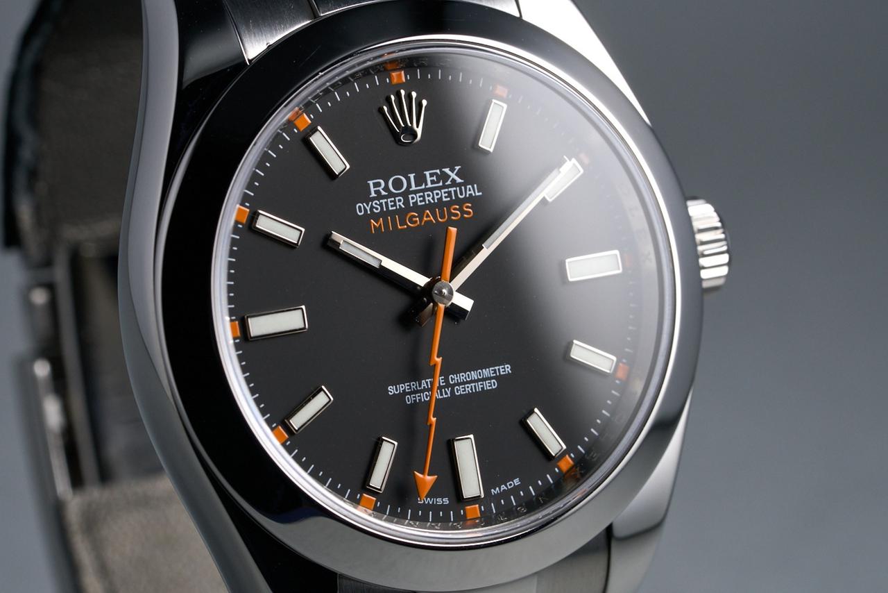 Rolex Milgauss Ref: 116400 Black Dial with Papers — photo 4