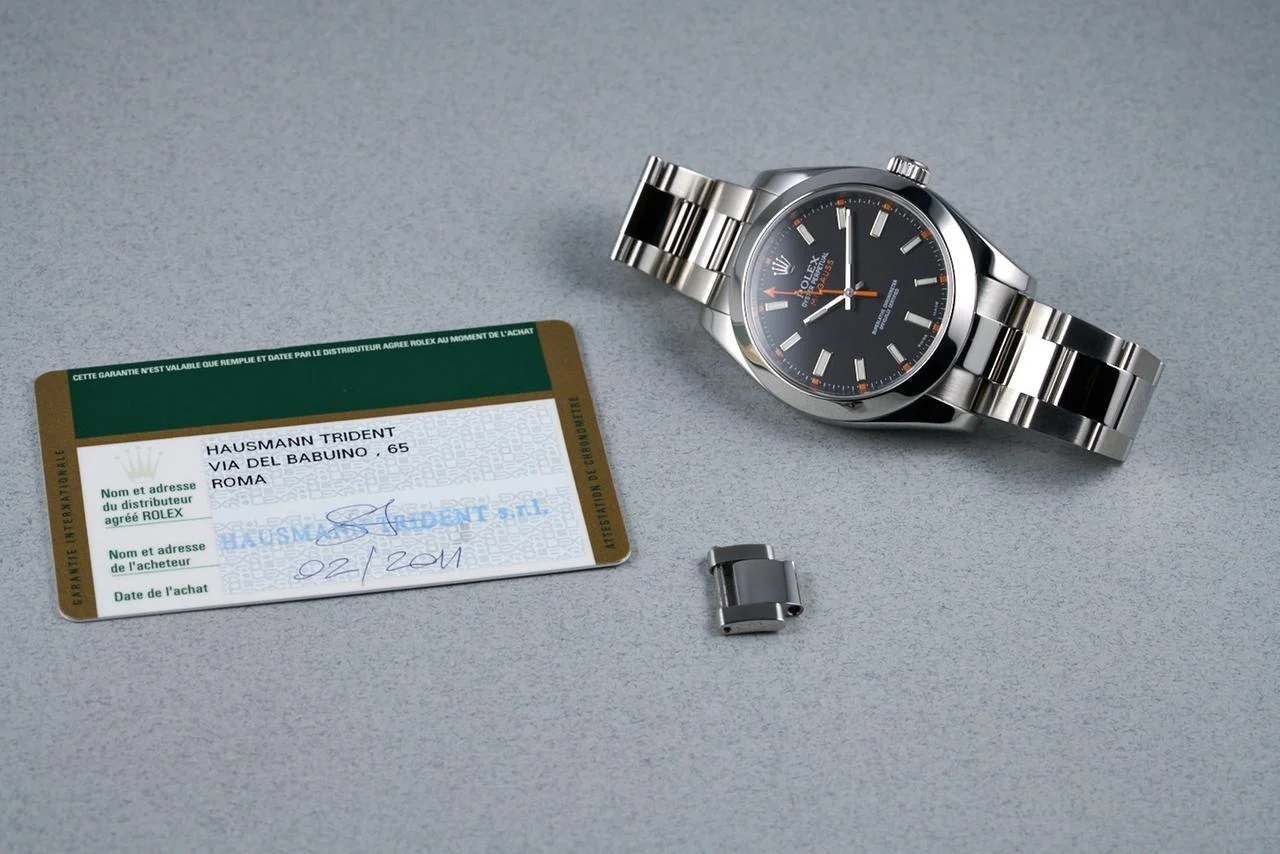Rolex Milgauss Ref: 116400 Black Dial with Papers — photo 23