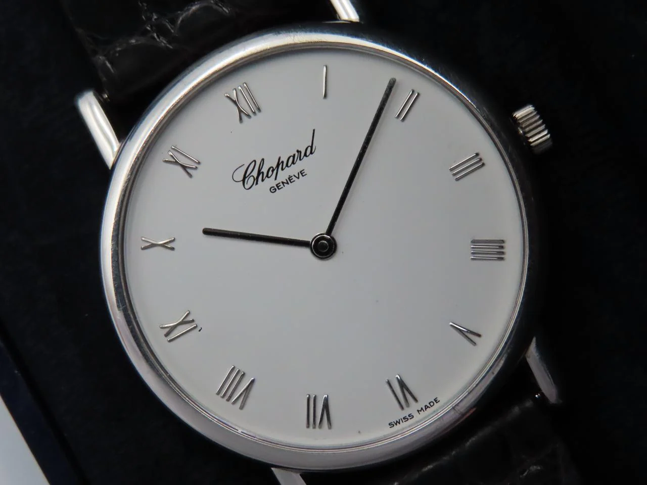 Chopard Classic Classique 33.5mm Men's 18k White Gold Vintage Wristwatch