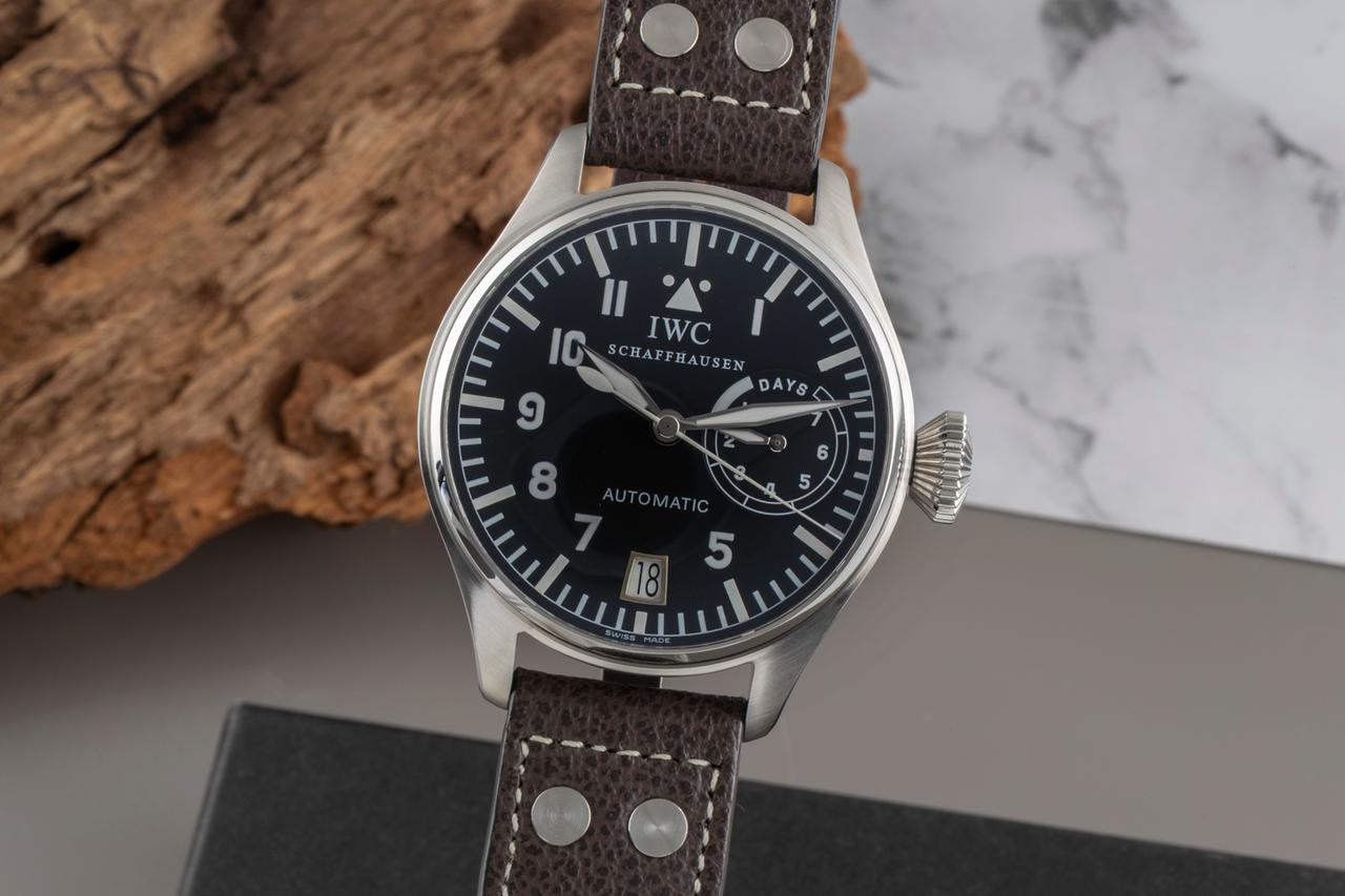 IWC Big Pilot Schaffhausen Big Pilot Automatik 7 Days Edelstahl Herrenuhr Ref IW500201