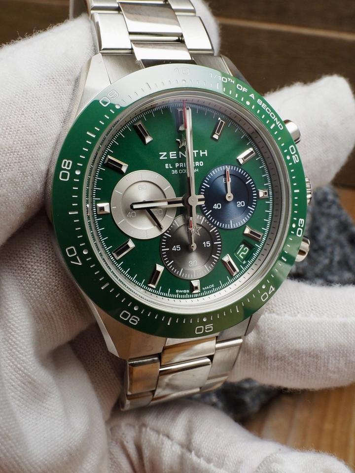 Zenith Chronomaster Sport Green 0331193600 99% LNIB Full Set 2024 US AD RARE
