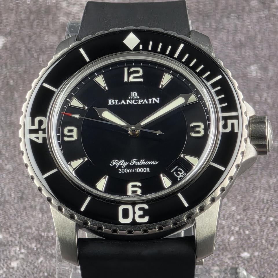 Blancpain Fifty Fathoms Titanium Limited Edition 5015-12B30-B52A Full Set Flawless