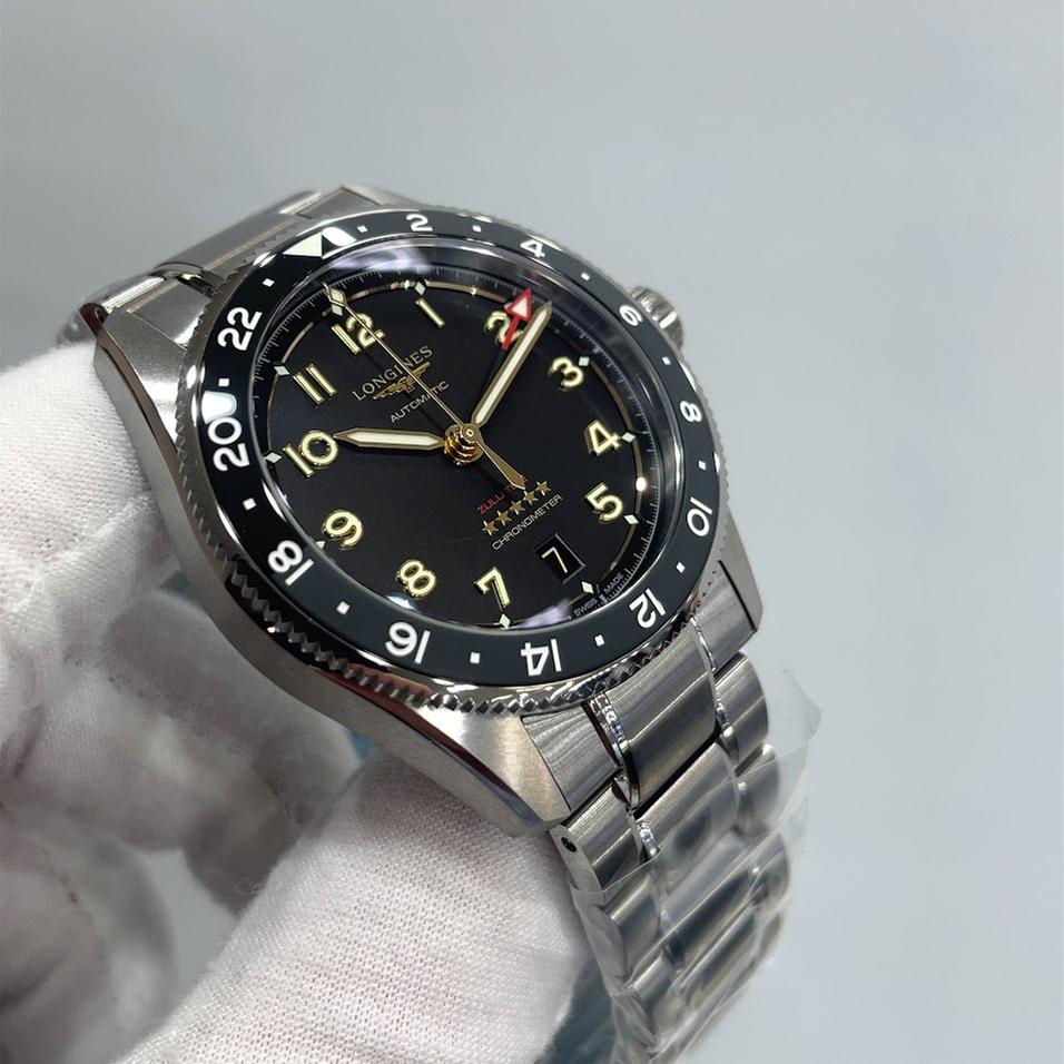 Longines Spirit Zulu Time 39mm Titanium Full Set