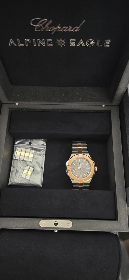 Chopard Alpine Eagle Large Complete set box papers warranty DEC 2023 EXCELLENT CONDIT
