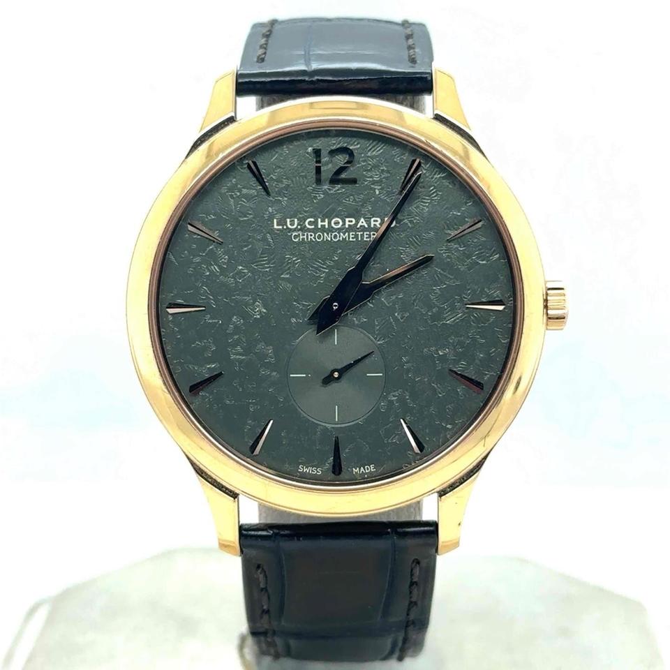 Chopard L.U.C XPS 40mm Automatic 18k Rose Gold Green Dial Men's 161948-5002