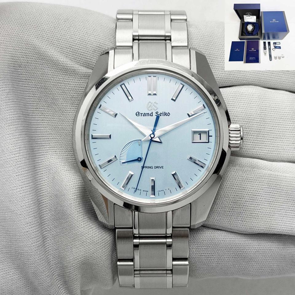 Grand Seiko Heritage Collection 2022 Grand Seiko Heritage Soko Frost SBGA471 40MM Blue Steel Box PaperHeritage