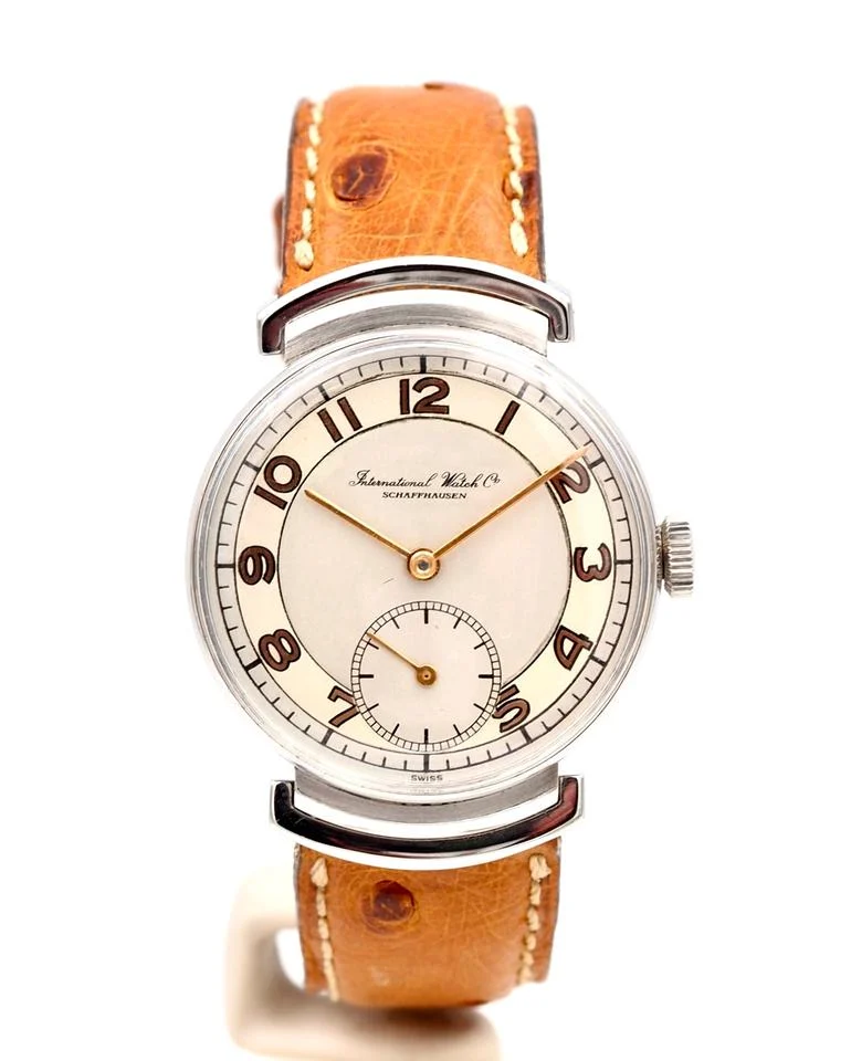 IWC Schaffhausen Vintage Cal. 83 Stahl 30mm - Kleine Sekunde - Revidiert