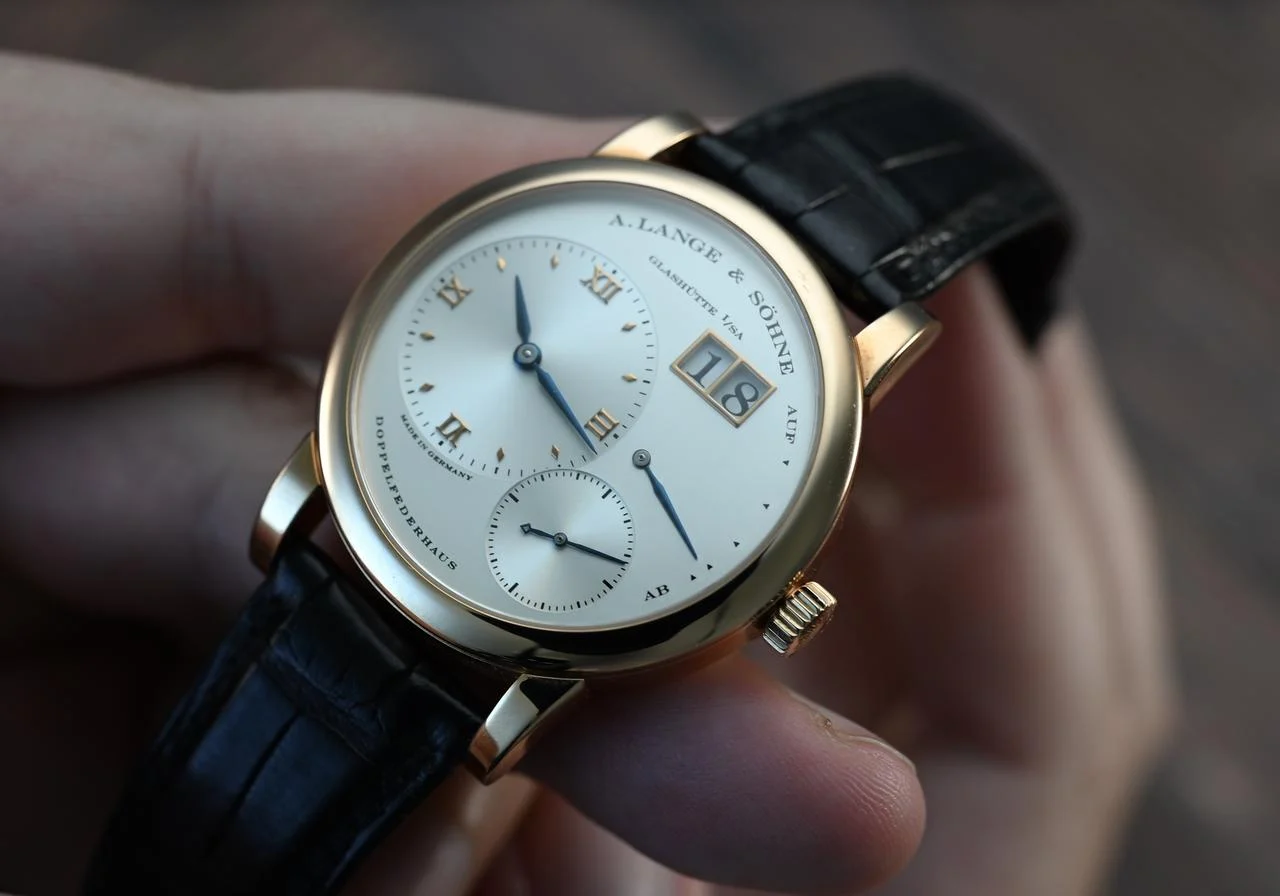 A. Lange & Söhne Lange 1 Rare Example with Blue Hands