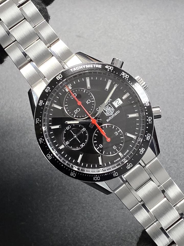 TAG Heuer Carrera Calibre 16 Men's Black Watch - CV2014 w B&P