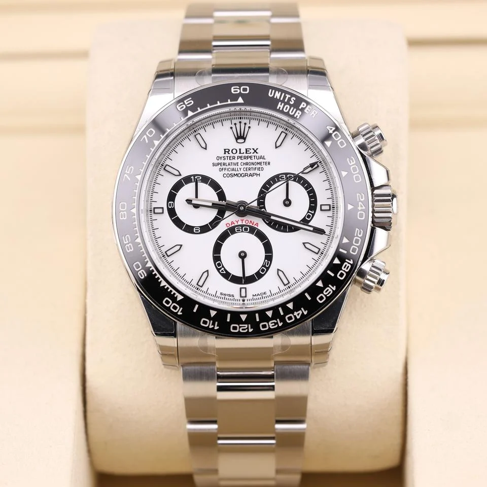 Rolex Daytona June 2026 NEW Factory Stickers Daytona Panda White Dial 126500LN Full Factory Stickers June 2026 NEW Full Set