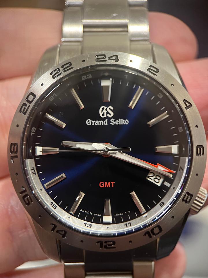 Grand Seiko GMT Watch with Box and blank warranty card