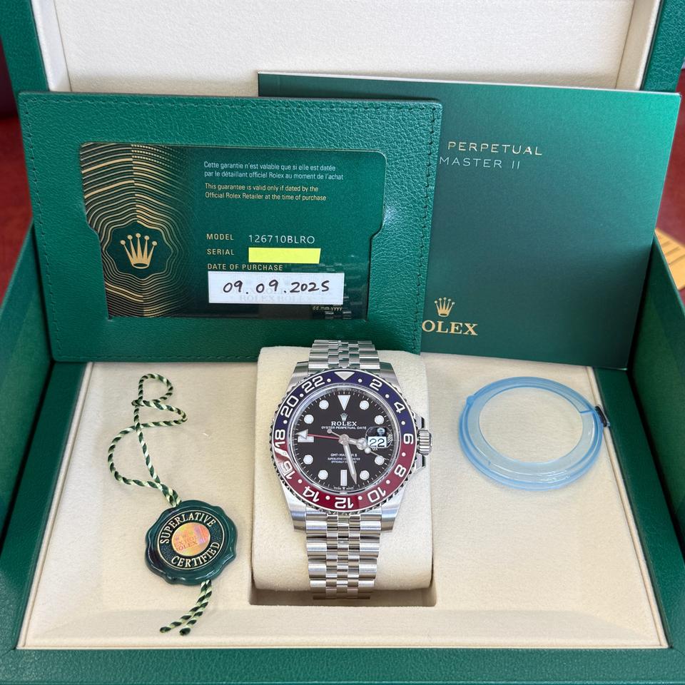 Rolex GMT-Master II UNWORN 2025 Pepsi Jubilee 126710BLRO - Complete Set