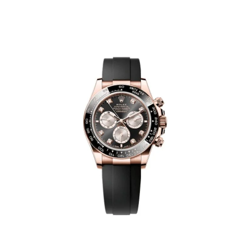 Rolex Daytona UNWORN Cosmograph Daytona Black Dial Rubber Strap