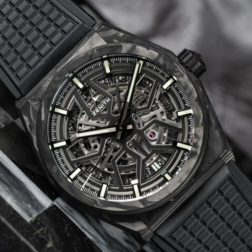 Zenith Defy Classic Forged Carbon Skeleton 41mm In Stock Automatic Openwork