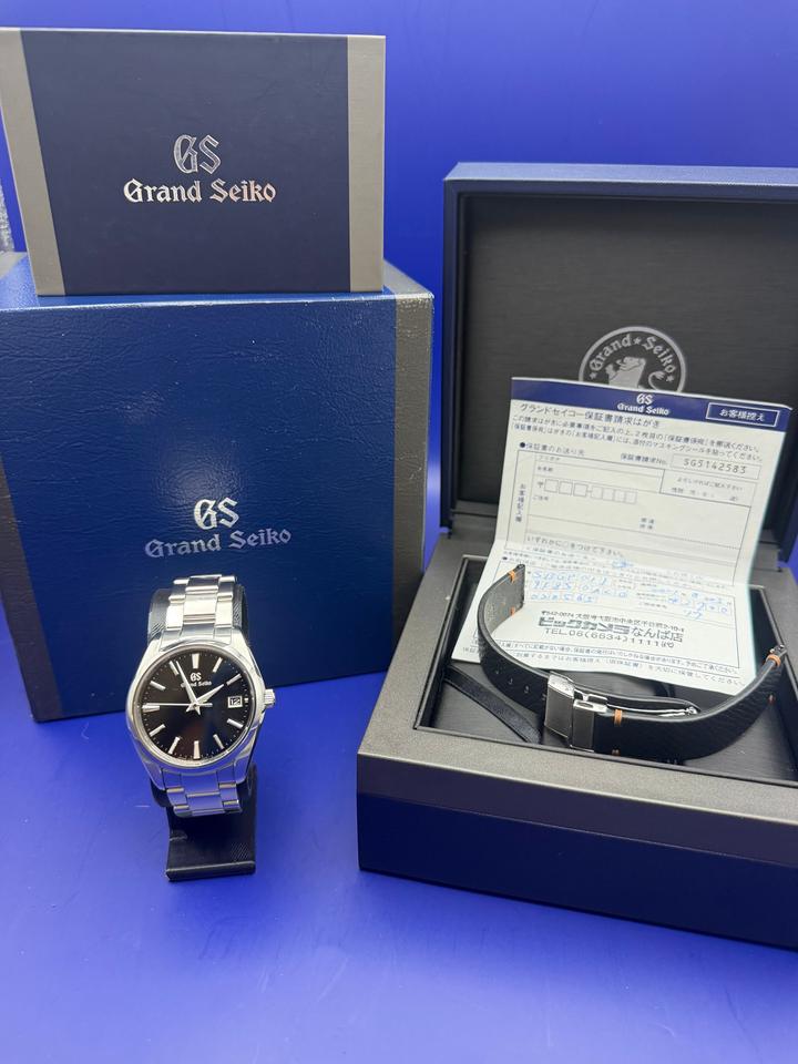 Grand Seiko Heritage Collection SBGP011 – Full Set – Black Dial – 9F85 Quartz
