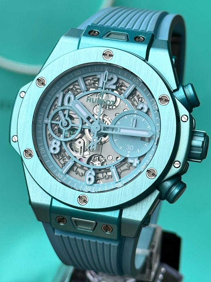 Hublot Big Bang Unico Summer 42mm Limited Edition in Tiffany Blue - Full Set