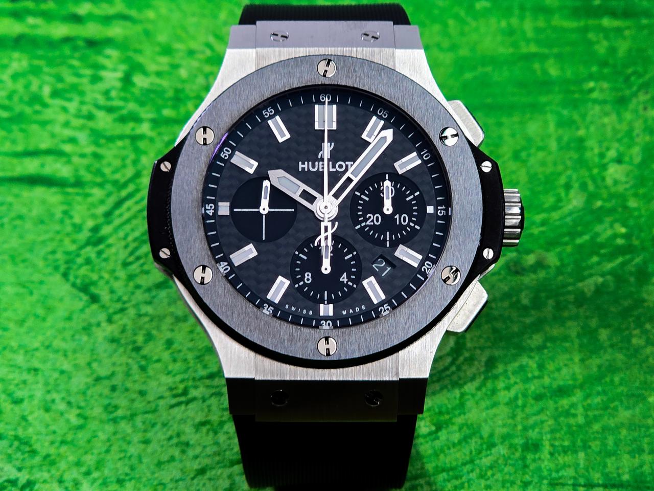 Hublot Big Bang 44 mm Carbon Fiber dial Steel case Ceramic Bezel Ref 301.SM.1770.RX - Complete set 2018