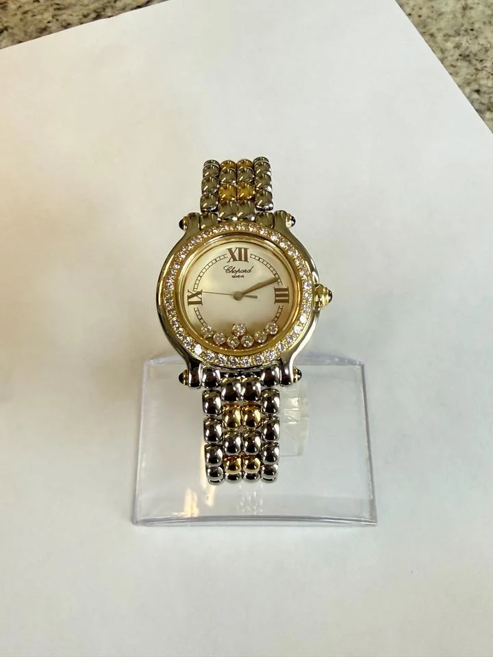 Chopard Happy Sport Steel & 18K Gold Floating Diamonds – Full Set Serviced
