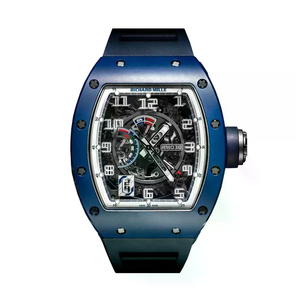 Richard Mille RM 030 New RM030 EMEA Transparent Dial Blue Ceramic 42.7mm x 50mm