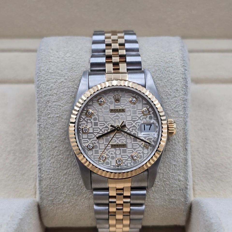 Rolex Datejust 36 PAPERS Datejust 36mm Blue Vignette Diamond Dial 18K Jubilee — photo 22