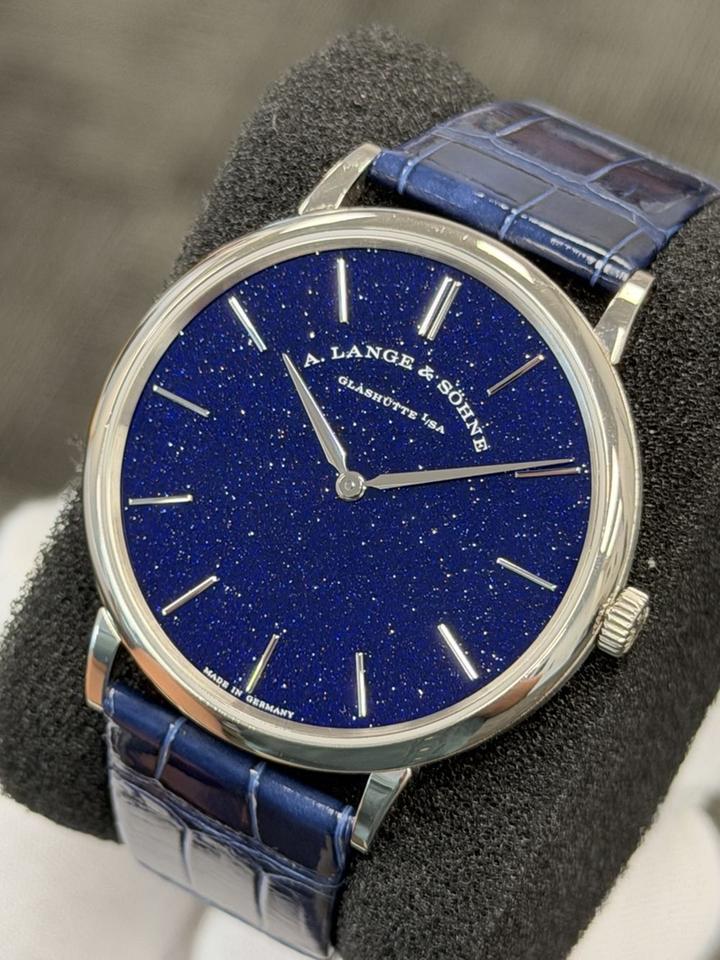 A. Lange & Söhne Saxonia Thin Full Set Excellent Condition 2020 Aventurine Dial