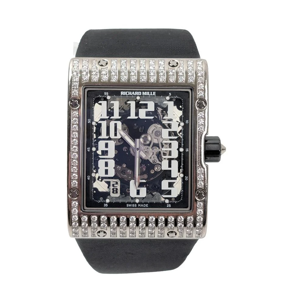 Richard Mille RM 016 Full Diamond Case White Gold Duplicate Papers 2023