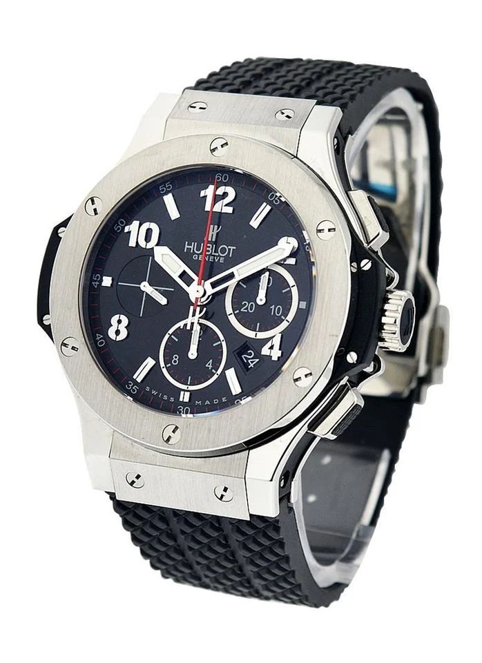 Hublot Big Bang 44 mm Unworn Steel Black Chronograph Watch 301.SX.130.RX