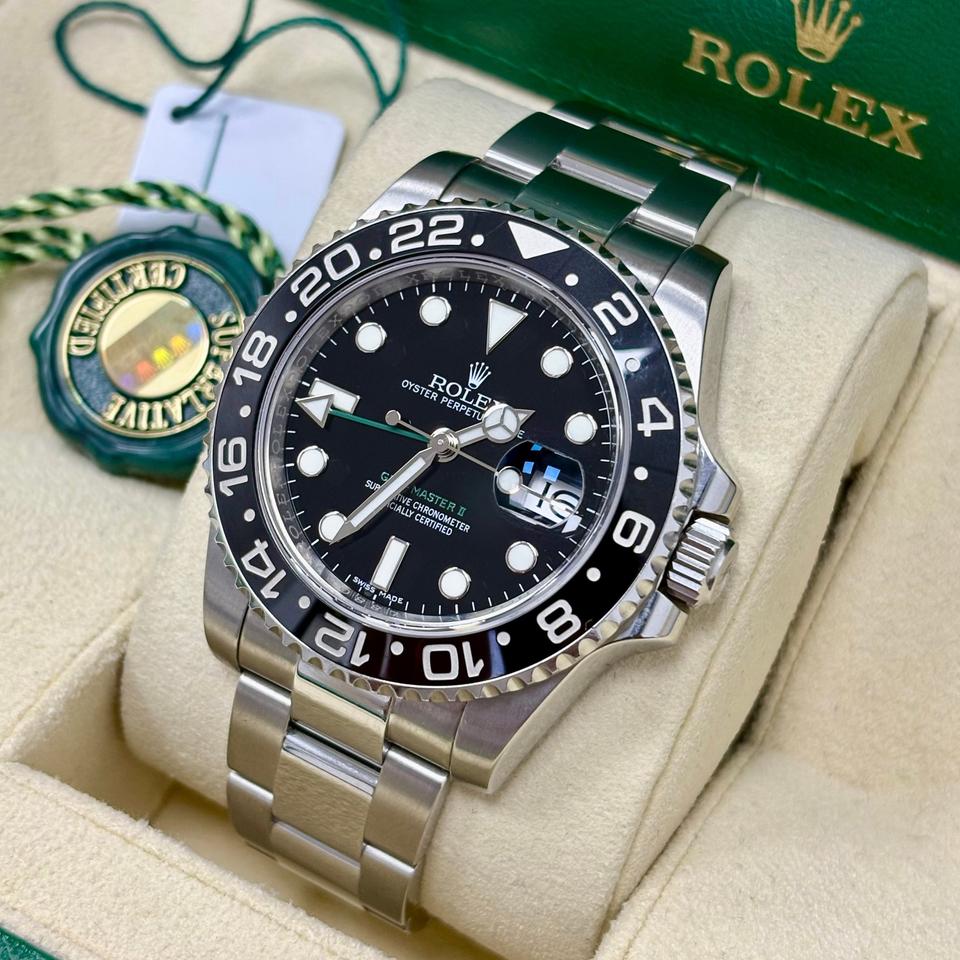 Rolex GMT-Master II 116710LN Black Dial Box + Rolex Service Papers