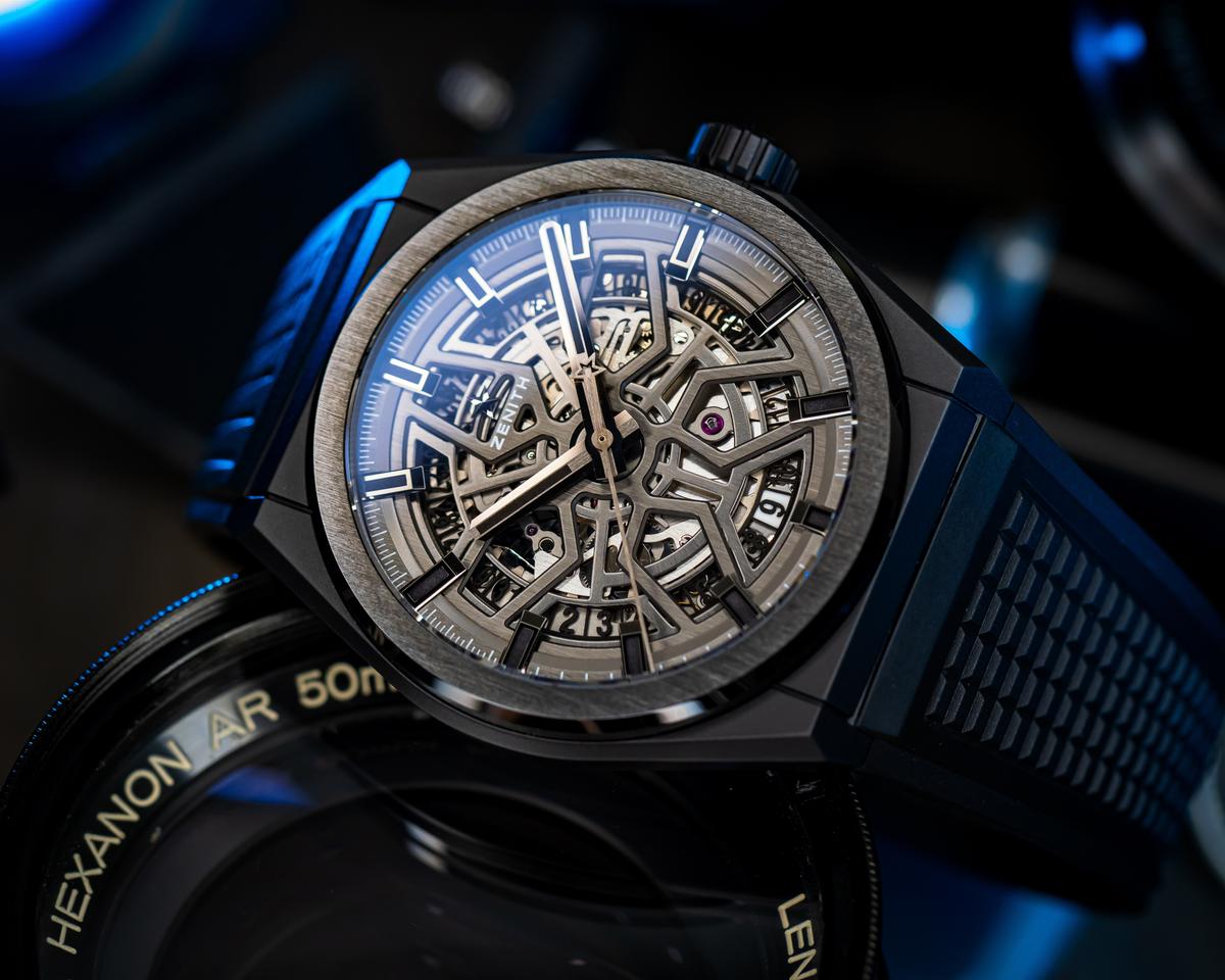 Zenith Defy Classic Skeleton Black Ceramic Watch – BOX & PAPERS – 49.9000.670/77.R782