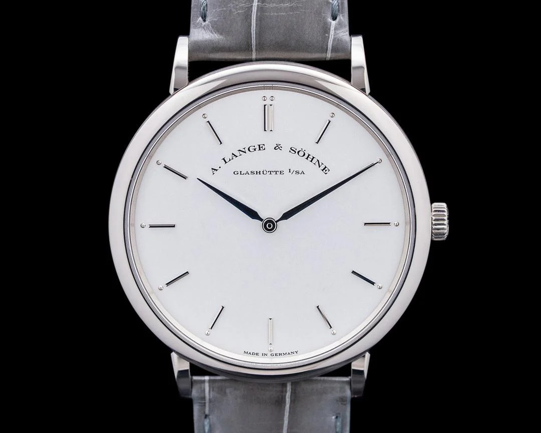 A. Lange & Söhne Saxonia 211.026 Saxonia Thin 18K White Gold Silver Dial