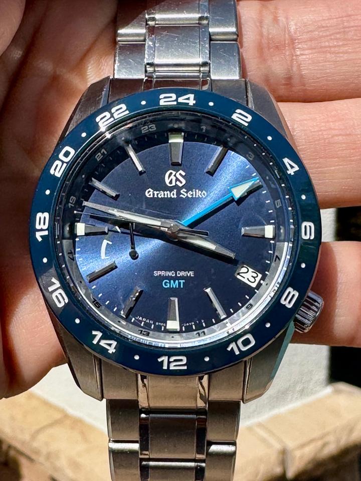Grand Seiko Sport Collection Gmt Seiko SBGE255 Spring Drive GMT - Pre-owned. Box and papers
