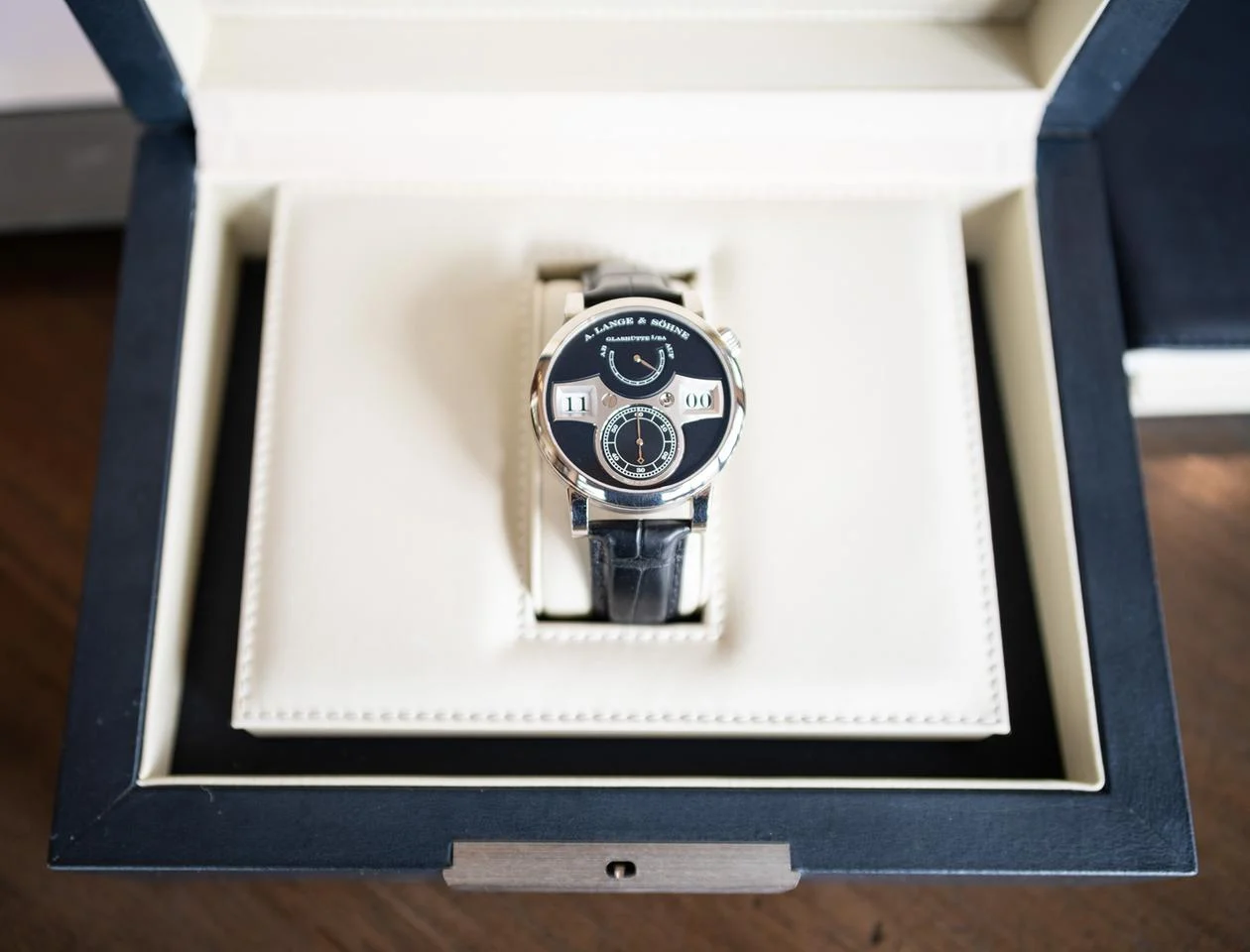 A. Lange & Söhne Zeitwerk with Lange Deployant Clasp