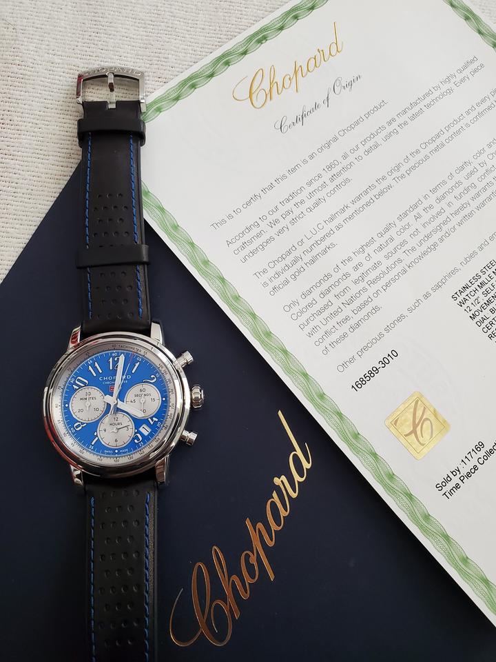 Chopard Mille Miglia Racing Colors Full set. 2021 LIMITED EDITION 300 In excellent condition.