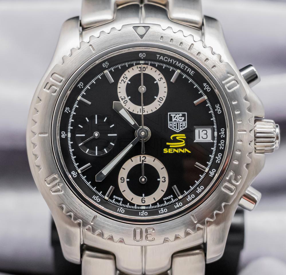 TAG Heuer Link Ayrton Senna Limited Edition 41 mm Black & Yellow Dial Stainless Steel Automatic
