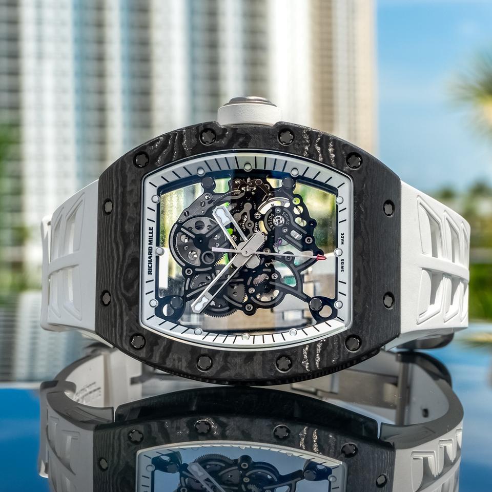 Richard Mille RM 055 Bubba Watson 'White Legend' 42.7 mm x 50 mm
