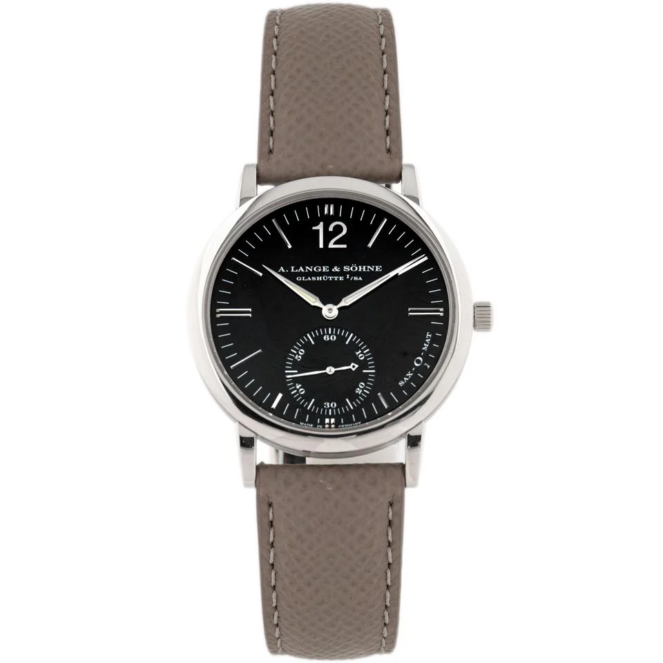 A. Lange & Söhne Saxonia Langematik Sax-O-Mat White Gold Black Dial 37mm 301.027