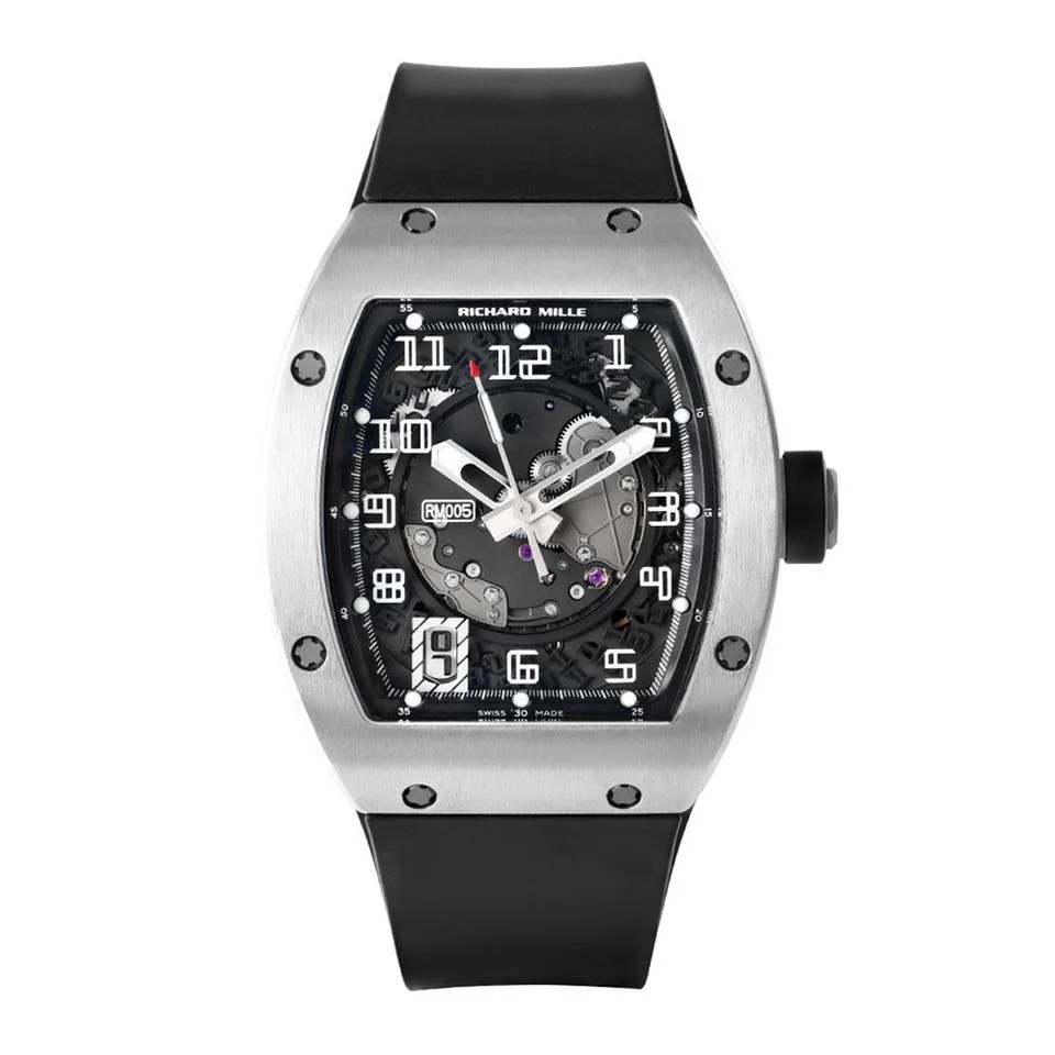 Richard Mille RM 005 New RM005 White Gold Transparent Dial White Gold 38mm x 45mm