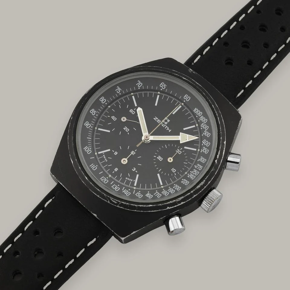 Zenith 1970s Protoype PVD Stainless Steel Zenith Shadow Watch