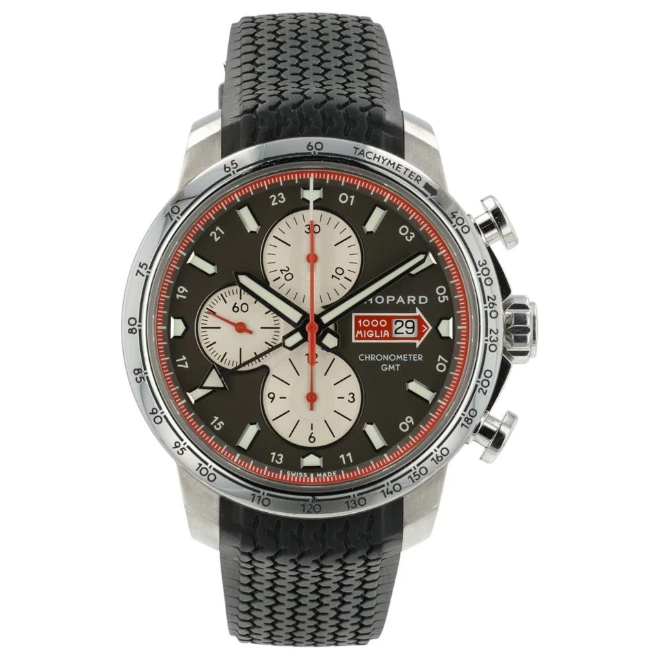 Chopard Mille Miglia Gray dial Stainless Steel 44mm Automatic Mens 168555-3001