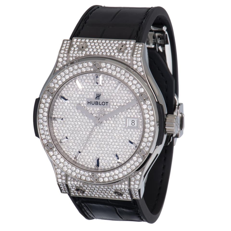 Hublot Classic Fusion Leather Automatic Diamonds Watch Classic Fusion