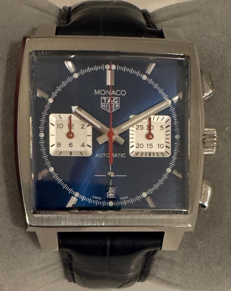 TAG Heuer Monaco Calibre 02 Full Set • Blue Dial • 2023